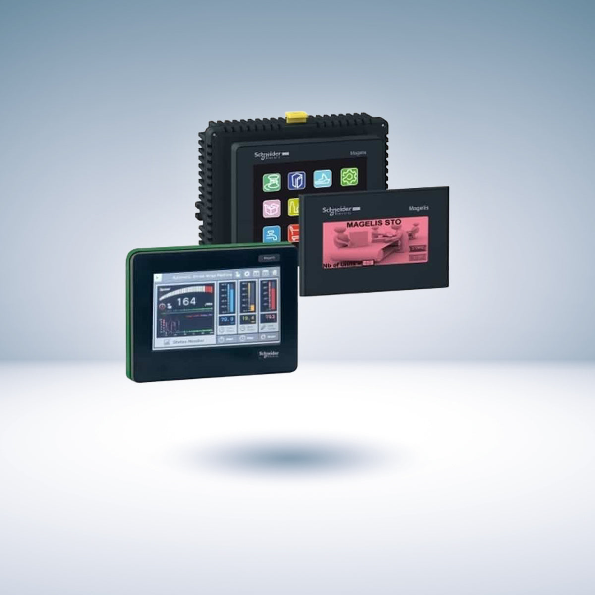 Interfaces opérateurs (HMI), PC industriels et boutons-poussoirs